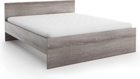 Pat ELISA 140 x 200 cm, stejar trufa Saltele: Saltea Sommera 18 cm, Somiera pat: Cu lamele drepte