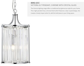 Pendul traditional stil clasic Victoria crom 8092-2CC SRT
