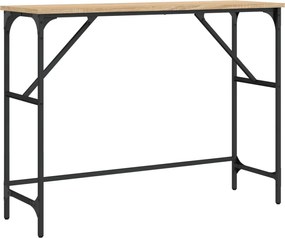 vidaXL Măsuță consolă, stejar sonoma, 100x32x75 cm, lemn prelucrat