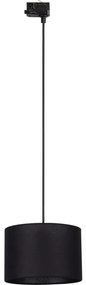 Lustră pe cablu pentru sistem de șină trifazic TRACER 1xE27/15W/230V d. 30 cm negru