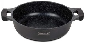Cratiță marmorată cu capac 3L, 26 cm – Royalty Line RL-BR26CM, antiaderentă, ușor de curățat