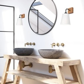 Aplică LULA 1xE27/60W/230V stejar