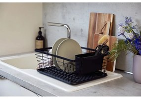 Suport pentru scurs vase Wenko Drip, negru