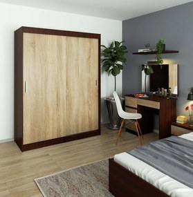 Dulap de haine Cosimo (wenge + Stejar sonoma). 1069441