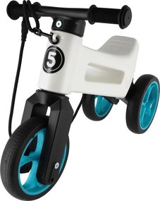 Funny Wheels - Bicicletă fără pedale 2 în 1 RIDER SUPER SPORT alb/negru/albastru