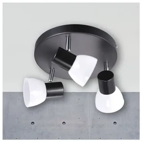 Plafoniera cu 3 spoturi LED Mambo negru 77740003 NL