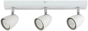Plafoniera cu Spot-uri Directionabile, 3xGU10, Perico alba