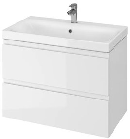 Cersanit S801-221-DSM - Dulap suspendat de baie cu lavoar MODUO 80 cm, alb