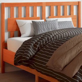 844293 vidaXL Tăblie de pat, maro ceruit, 135 cm, lemn masiv de pin