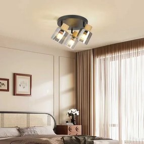 Brilagi - Lampă spot HYGGE 3xE14/15W/230V negru/fumuriu