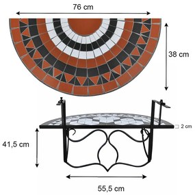 Masa pliabila pentru balcon in 2 culori