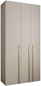 Dulap de haine 120 cm Carmela 40-3 (Cașmir + Auriu). 1126600