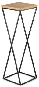 Suport flori 70x24 cm negru/maro