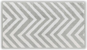 Prosop baie 581CAN1361, gri deschis/alb, bumbac, 33x33 cm