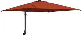 vidaXL Parasol de Grădină Terracota 248,5 x 247,5 x 160 cm