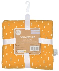 Pătură pentru copii galbenă din muselină 75x75 cm – Bébé Douceur