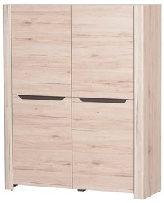 Dulap de haine Dessum 04 (stejar sanremo + maro). 1068128