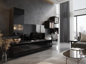 Mobilier living Berny 45 (negru + negru lucios). 1041467