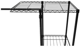 Raft reglabil, negru, GELBAN
