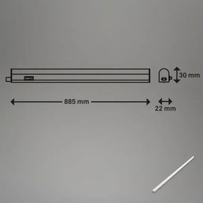 Brilo - Lampă LED sub dulap LED/10W/230V 4000K 87,3 cm