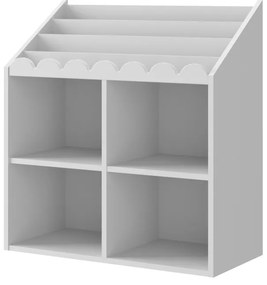 Biblioteca pentru copii Book Nook alba H76 cm