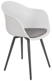 Scaun de grădină gri din plastic Zara – Garden Pleasure