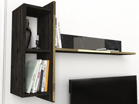 Mobilier living Vivaldi (Negru + Auriu). 1073516