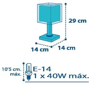 Dalber D-43421 - Lampa copii PETIT MARIN 1xE14/40W/230V