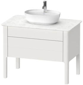Duravit Luv dulap 93.8x57x74.3 cm sub chiuveta pe picioare alb LU956903939
