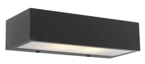 Lampa de perete dreptunghiulară de design neagră 25cm - Houx