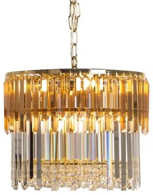 Lustră pe lanț Zuma Line 19101/8 CAMILLE 8xE14/40W/230V auriu