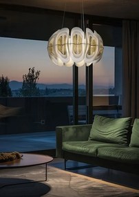 Lustra suspendata LED Fiordlys Round Silver