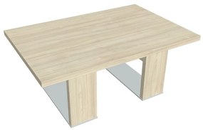 Măsuță de cafea Verno+ S 120 x 80 cm, salcâm / negru