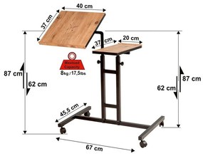 Măsuță pentru laptop Glen Atlantic Pine