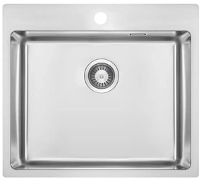 Chiuvetă de bucătărie Deante ZPO_010B OLFATO 50,5x55 cm oțel periat