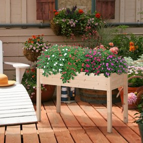 Outsunny Gradina Urbana Peluza Acoperis Masa pentru Plante cu Husa de Tesatura | Aosom Romania