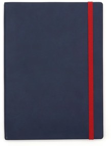 Agenda notes A5 Velvet cu elastic navy