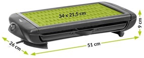 Gratar gradina electric negru MIR-E008 H9 cm