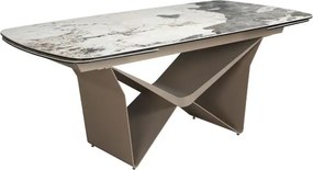 Masa extensibila deosebita design LUX Marble 200-290x100cm