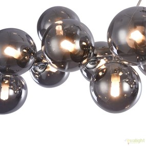 Lustra deosebita cu 25 de surse de lumina Dallas, crom/ fumuriu MYMOD547PL-25CH