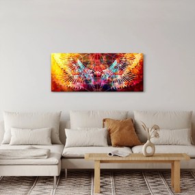Tablou - Merkaba cu aripi, abstracție (120x50 cm)