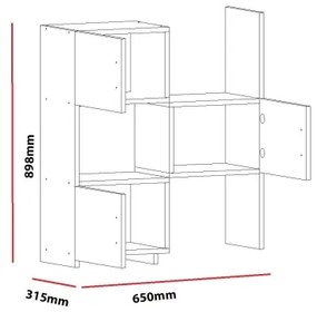 Dulap ANNA 89,8x65 cm alb