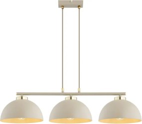 Brilagi - Lustră suspendată pe cablu MOON 3xE27/60W/230V bej/auriu