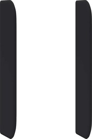 vidaXL Ureche pentru Tăblie Negru 80 x 16 x 4 cm PVC