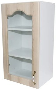 Corp superior 40 vitrina cu 1 usa Zebra MDF sonoma mustata