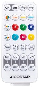 Aplică LED RGBW dimabilă Aigostar MESH Smart LED/8W/230V + telecomandă