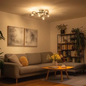 Lustră LED aplicată Brilagi MILLA 10xG9/3W/230V crom lucios/fumuriu