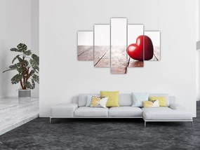 Tablou - Inima din lemn (150x105 cm)