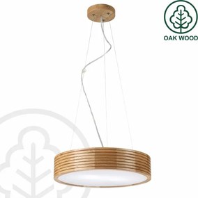 Brilagi - Lustra LED pe cablu CARVALHO MODERN 2xE27/60W/230V stejar Ø 37,5 cm