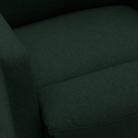 Fotoliu de masaj rabatabil cu ridicare, verde inchis, textil 1, Verde inchis